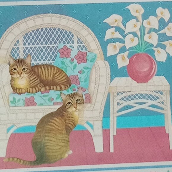 Cats with Chair Coasters/4 pc - Picture 6 of 6